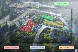 Mặt Bằng Dự Án Nhà Phố Gladia Khang Điền