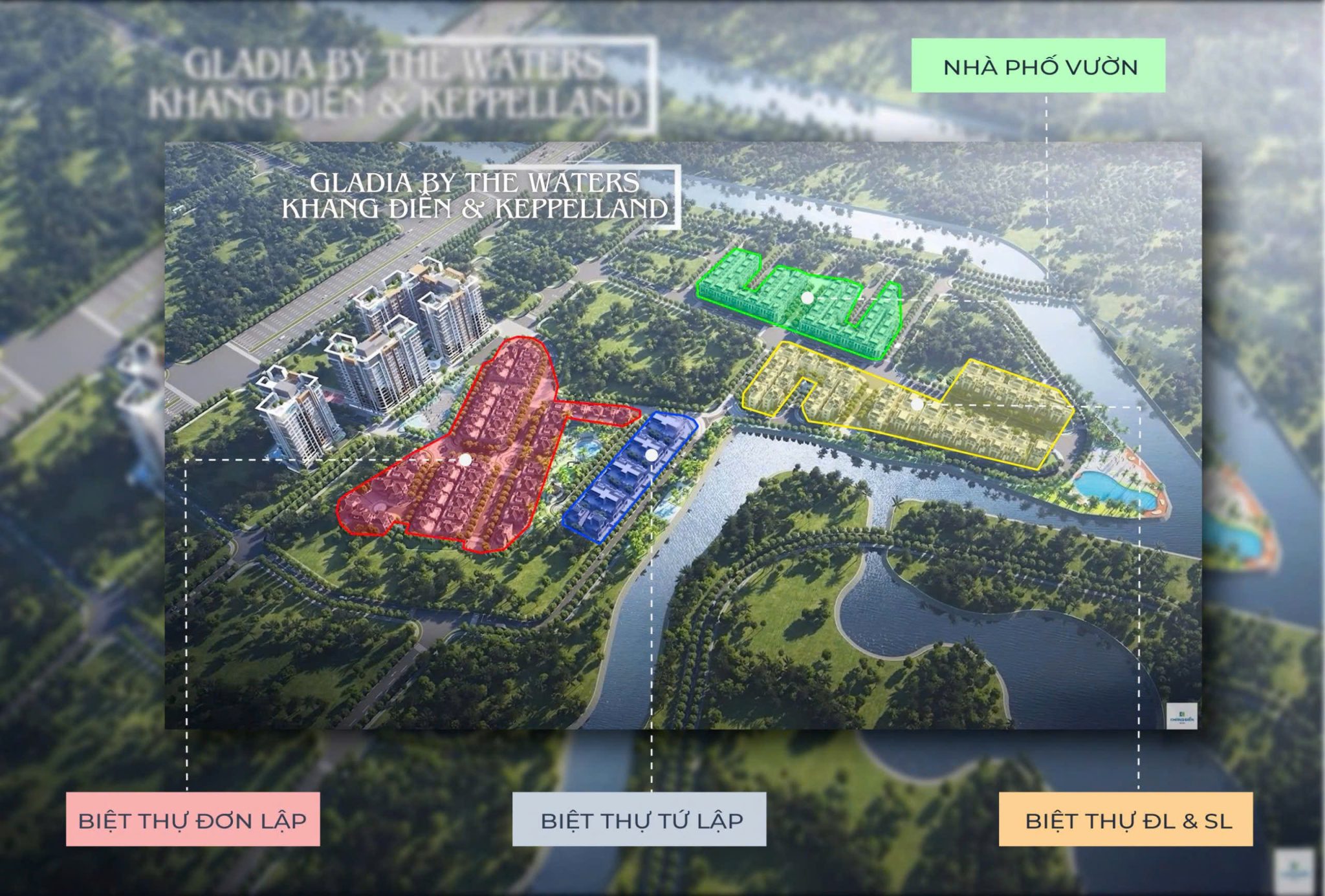 Mặt Bằng Dự Án Nhà Phố Gladia Khang Điền